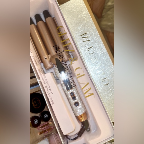 💎 New  NIB Glitz & Glam Digital Hair Waver deep wave iron - Picture 3 of 7